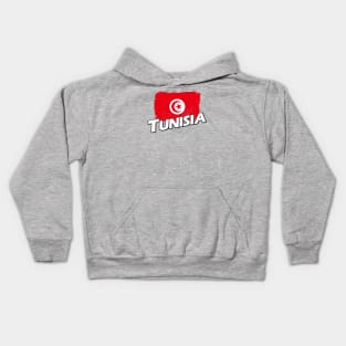 Tunisia flag Kids Hoodie